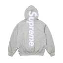 Bluza Supreme Satin Appliqué Hooded Sweatshirt Grey SUPREME Bluza