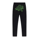 Spodnie dresowe Syna World Flare Jogger Black/Neon Green Syna World Spodnie