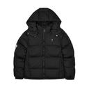 Trapstar Puffer Black AW25 – detal pikowania i zamek kurtki zimowej